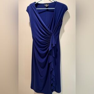 American Living Blue Ruched Dress